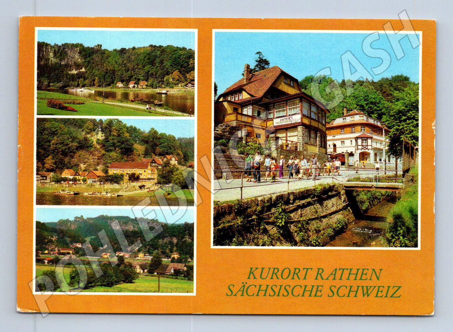 Pohlednice Německo Kurort Rathen Sächsische Schweiz 1980 (M31854)