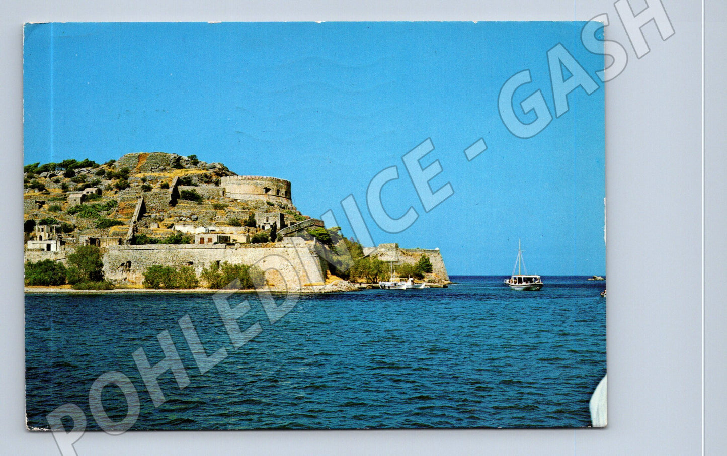 Pohlednice Řecko Kréta Spinalonga pevnost 1981 (M31859)