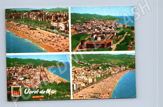 Pohlednice Španělsko Lloret de Mar panorama, pláže 1978 (M31860)