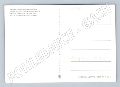Pohlednice Německo Insel Rügen různé motivy 1971 (M31870)