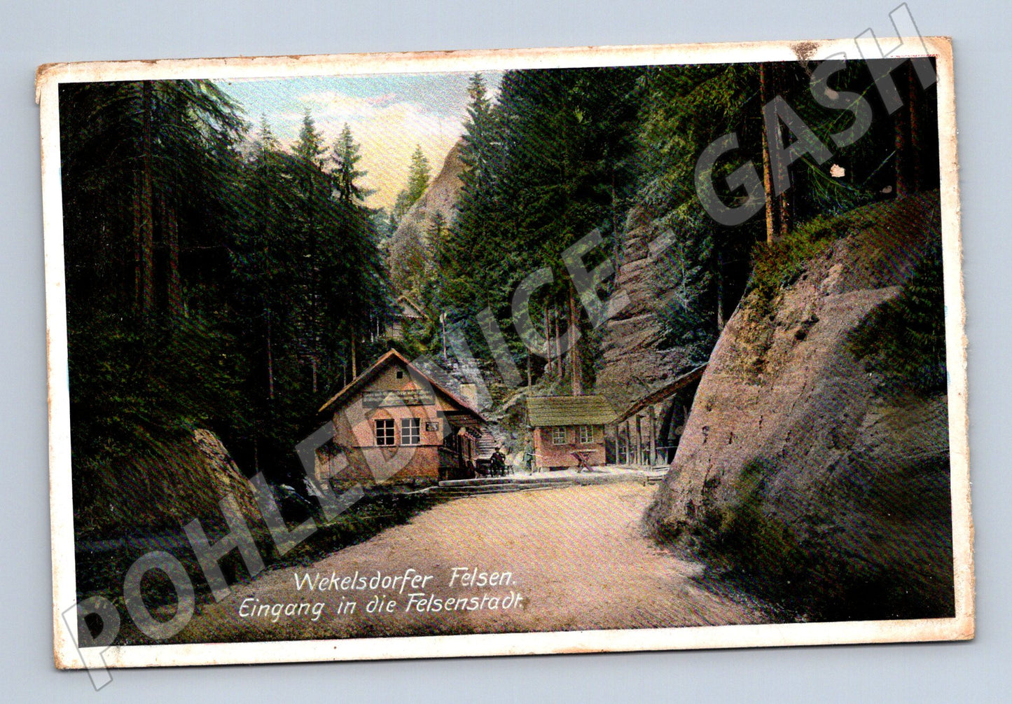 Pohlednice Adršpašsko-teplické skály vstup do skal (M31873)