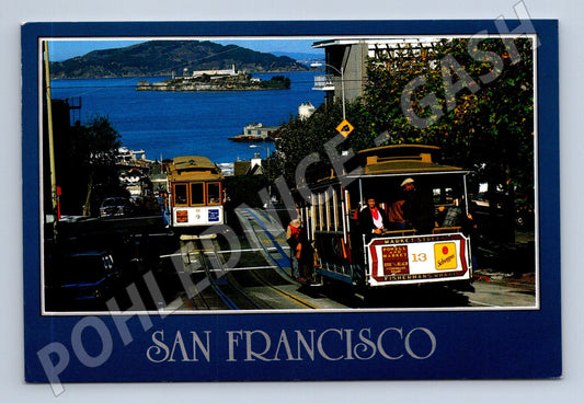 Pohlednice USA San Francisco Cable Cars Alcatraz 1988 (M31875)