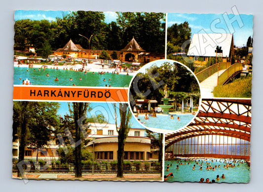 Pohlednice Maďarsko Harkányfürdő lázně 1982 (M31877)