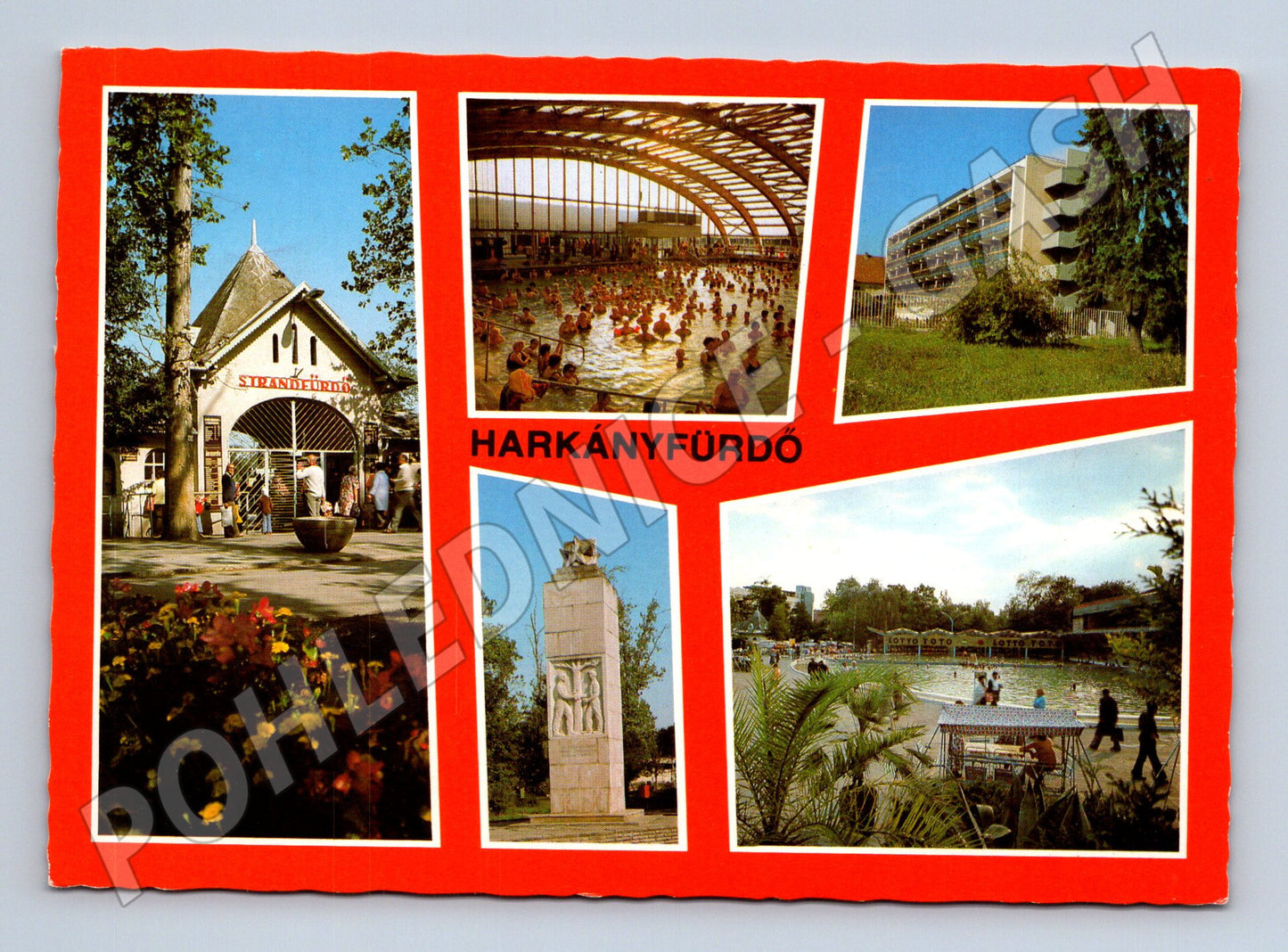 Pohlednice Maďarsko Harkányfürdő lázně 1985 (M31878)