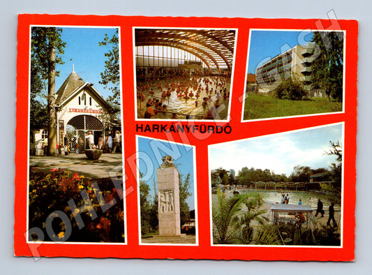 Pohlednice Maďarsko Harkányfürdő lázně 1985 (M31878)