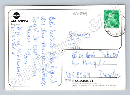 Pohlednice Španělsko Mallorca Paguera zátoka (M31879)