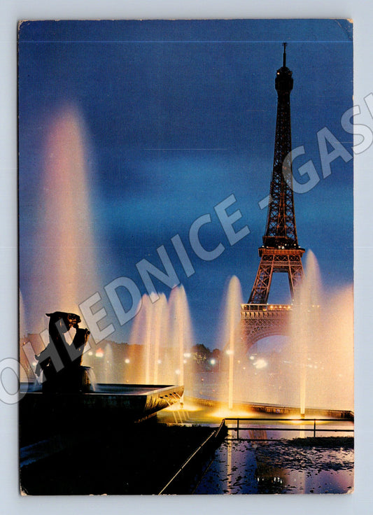 Pohlednice Francie Paříž Eiffelova věž Trocadero (M31891)