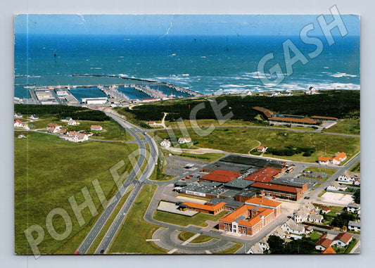 Pohlednice Dánsko Hanstholm Centret přístav 1989 (M31899)