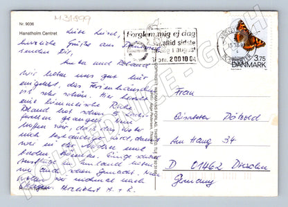 Pohlednice Dánsko Hanstholm Centret přístav 1989 (M31899)