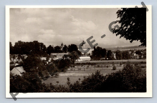 Pohlednice Letohrad zámek černobílá Fridolín Farský (M319)