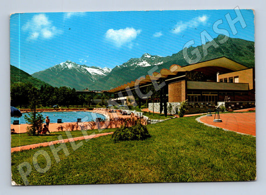 Pohlednice Itálie Merano lázně bazén 1973 (M31901)
