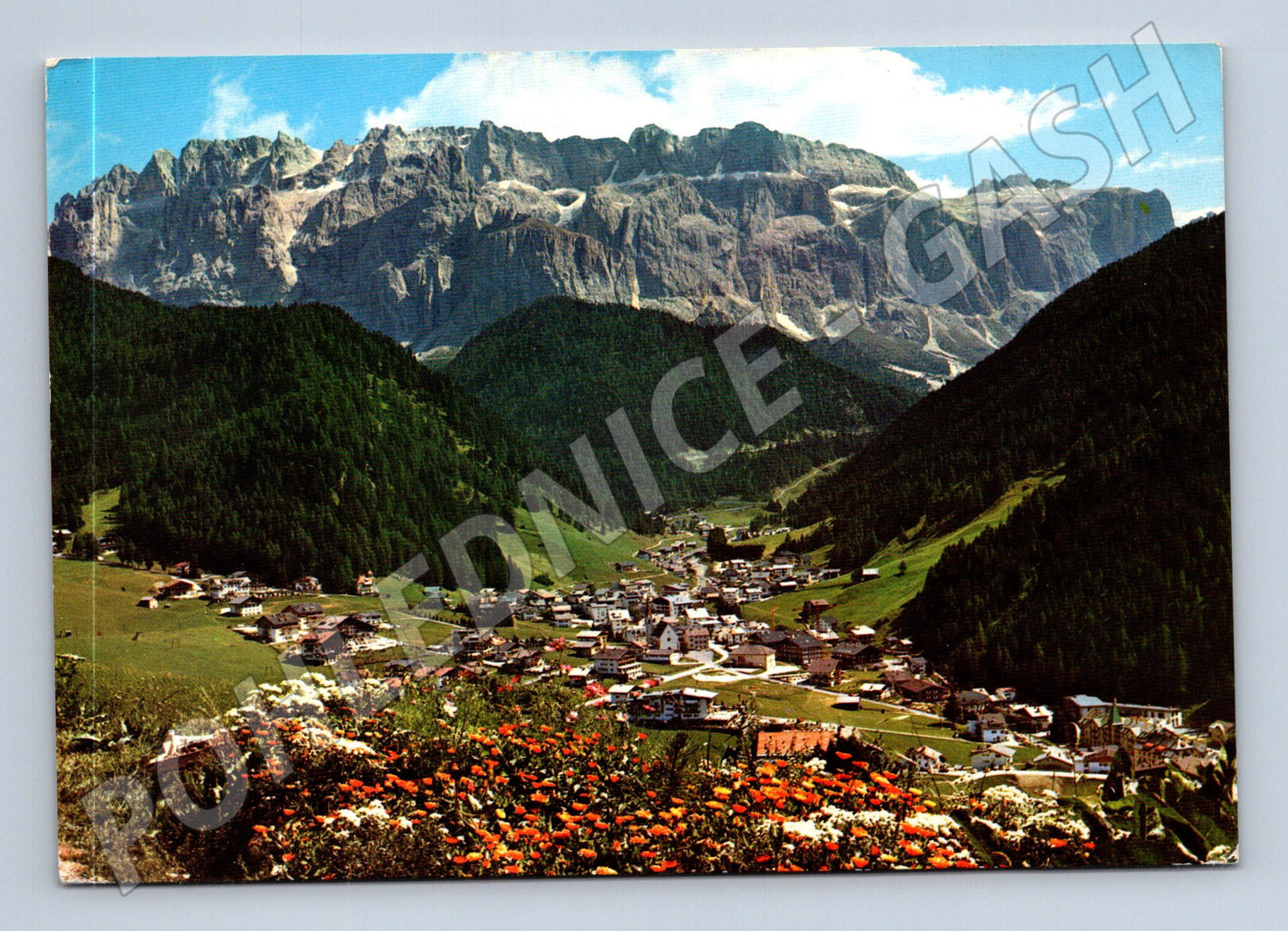 Pohlednice Itálie Selva di Val Gardena hory 1973 (M31902)