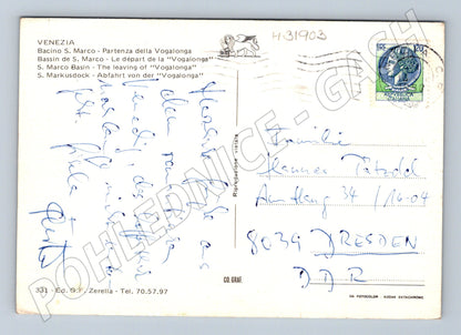 Pohlednice Itálie Benátky Vogalonga (M31903)