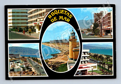 Pohlednice Španělsko Roquetas de Mar město a pláž 1992 (M31913)