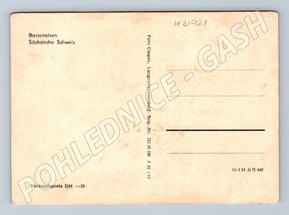 Pohlednice Německo Basteiteilen Saské Švýcarsko 1924 (M31921)