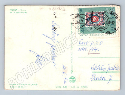 Pohlednice Polsko Poznań Ratusz (Radnice) 1959 (M31923)