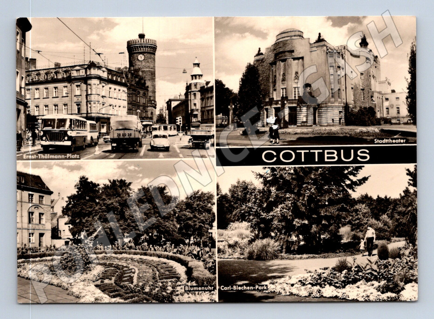 Pohlednice Německo Cottbus různé motivy 1973 (M31927)