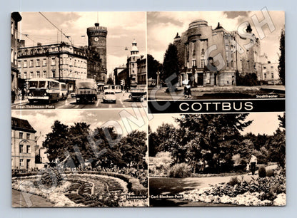 Pohlednice Německo Cottbus různé motivy 1973 (M31927)