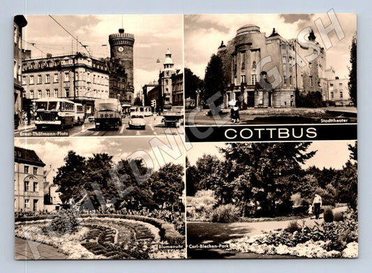 Pohlednice Německo Cottbus různé motivy 1973 (M31927)
