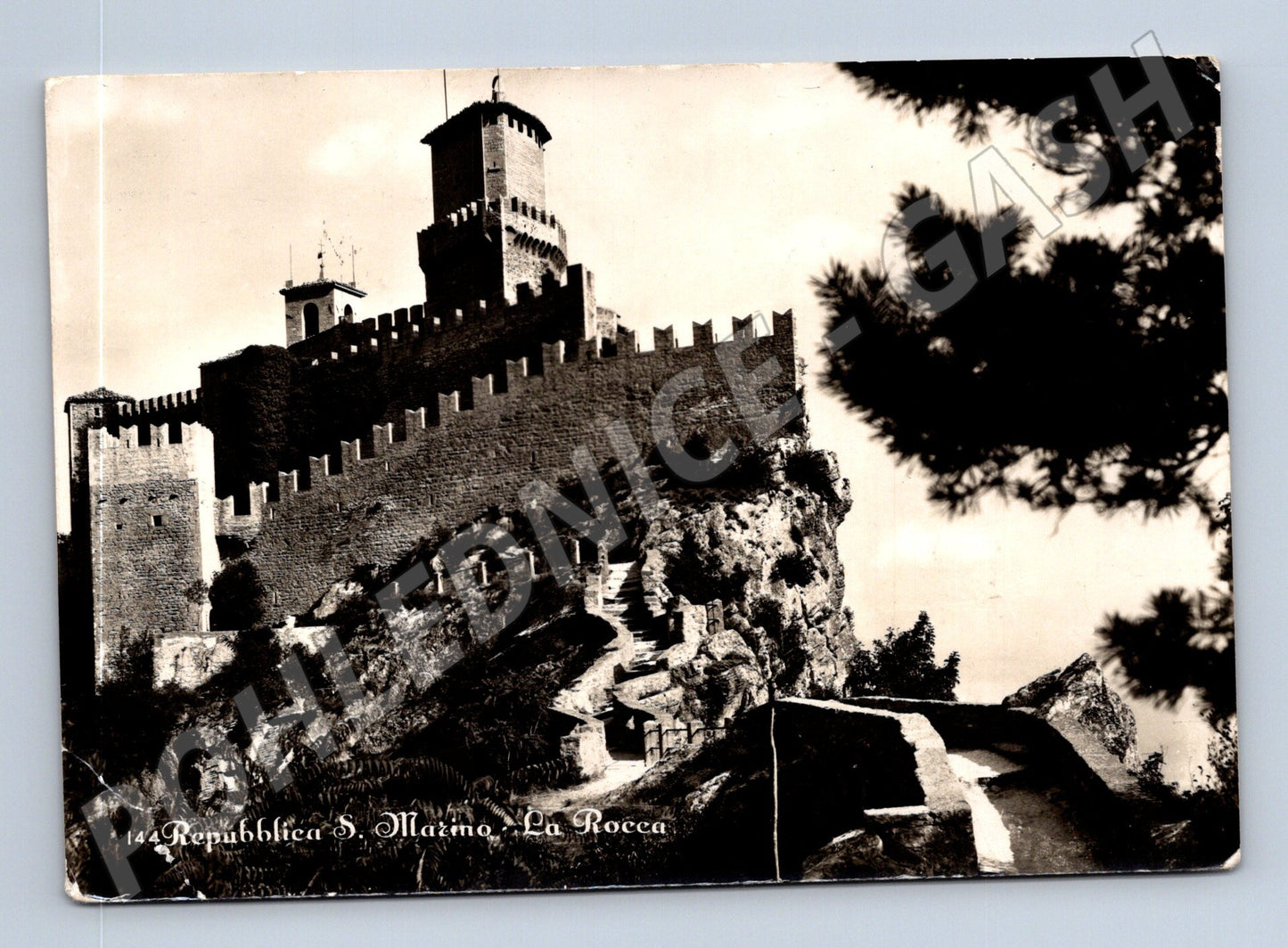 Pohlednice San Marino La Rocca hrad 1955 (M31928)