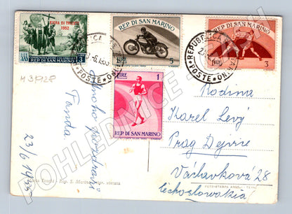 Pohlednice San Marino La Rocca hrad 1955 (M31928)