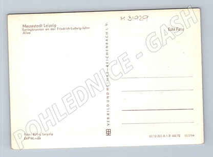 Pohlednice Německo Lipsko fontána 1970s (M31929)