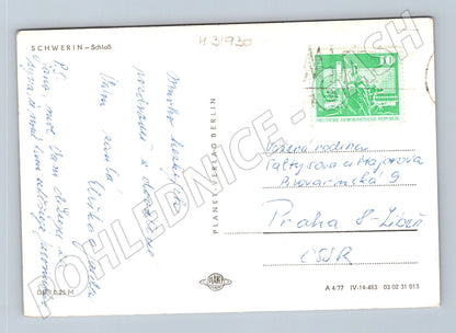 Pohlednice Německo Schwerin zámek 1977 (M31930)