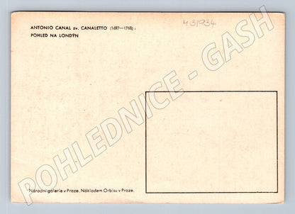 Pohlednice Velká Británie Londýn pohled na řeku (M31934)
