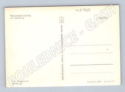 Pohlednice Německo Lipsko Am Georgiring 1971 (M31939)