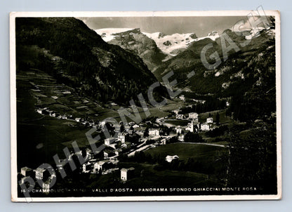 Pohlednice Itálie Champoluc Valle d'Aosta Monte Rosa 1974 (M31946)