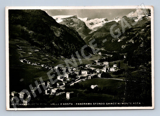 Pohlednice Itálie Champoluc Valle d'Aosta Monte Rosa 1974 (M31946)
