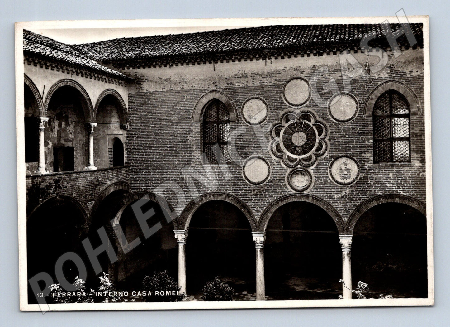 Pohlednice Itálie Ferrara Casa Romei interiér (M31947)
