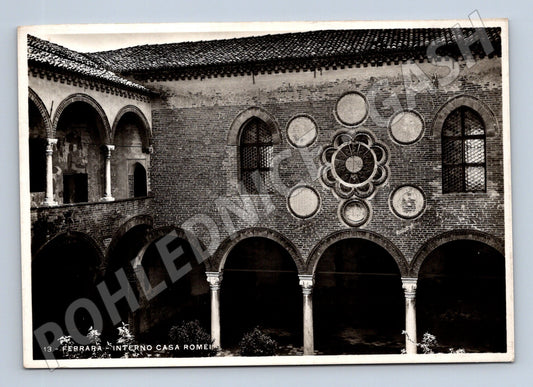 Pohlednice Itálie Ferrara Casa Romei interiér (M31947)