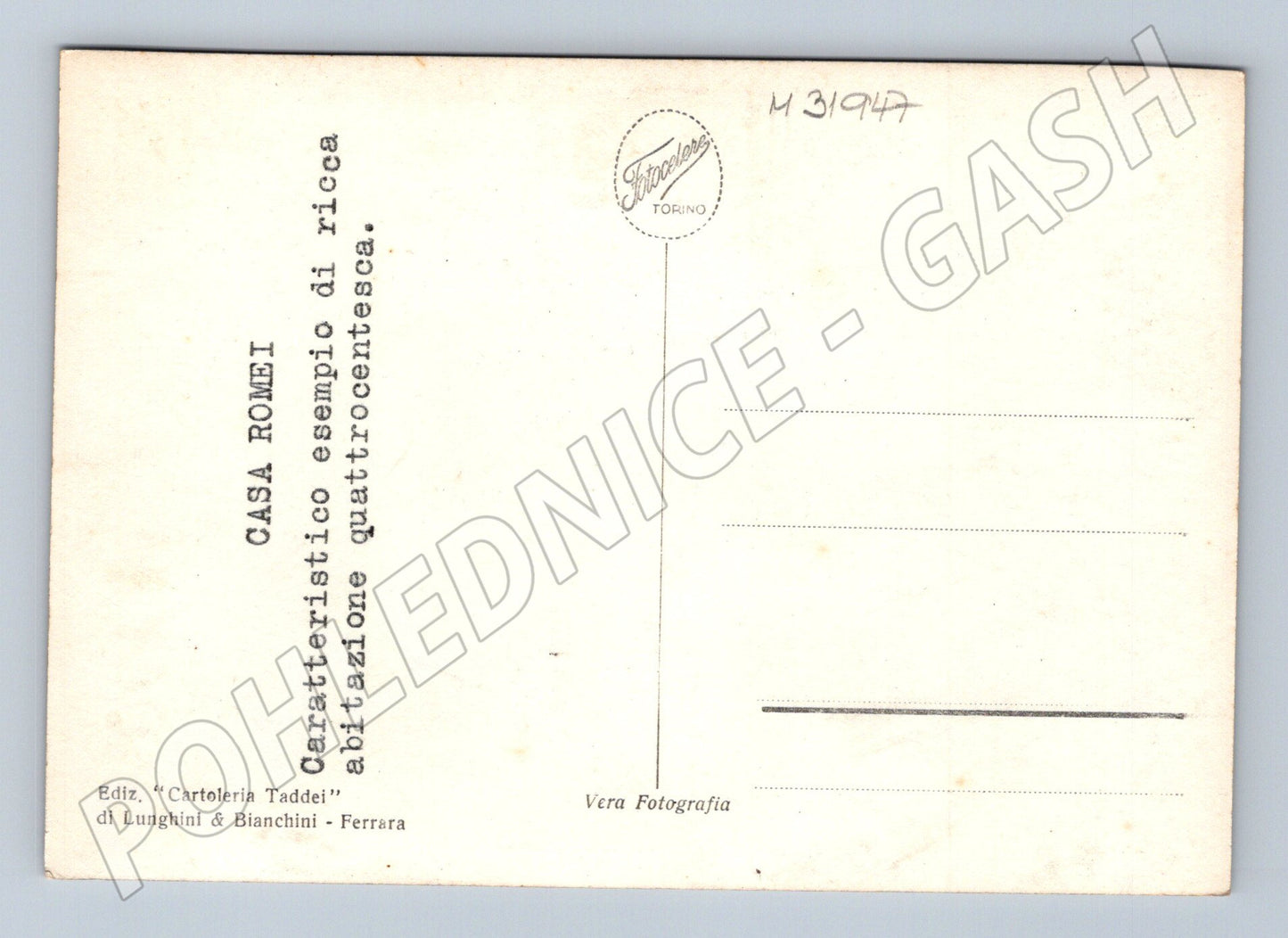 Pohlednice Itálie Ferrara Casa Romei interiér (M31947)