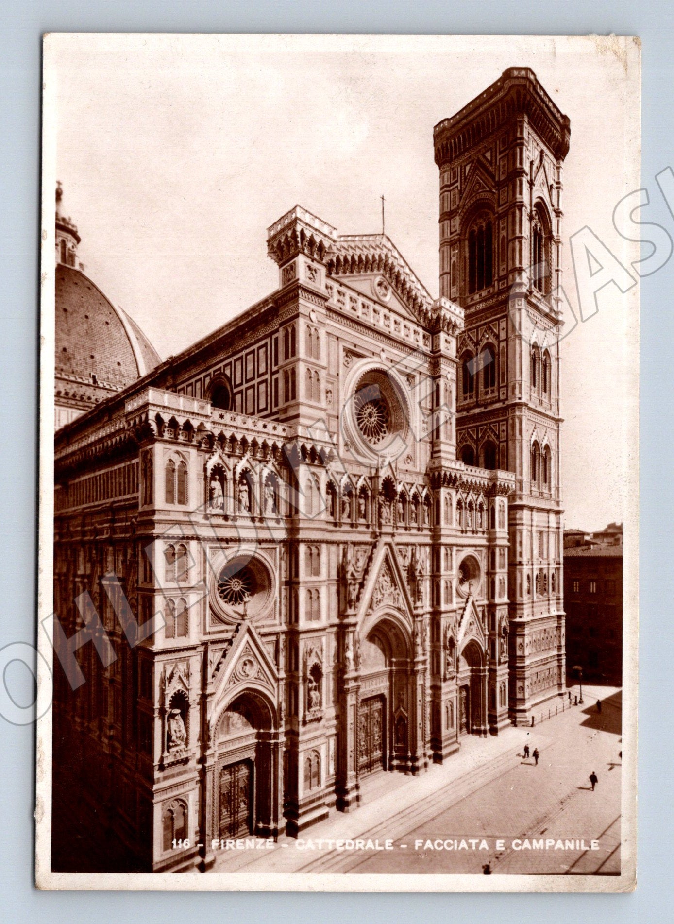 Pohlednice Itálie Florencie dóm a Giottova zvonice (M31948)