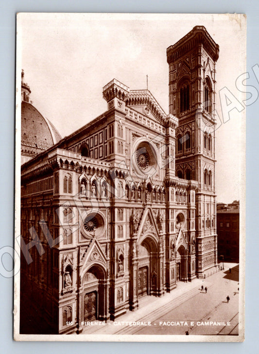 Pohlednice Itálie Florencie dóm a Giottova zvonice (M31948)