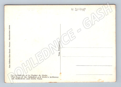 Pohlednice Itálie Florencie dóm a Giottova zvonice (M31948)