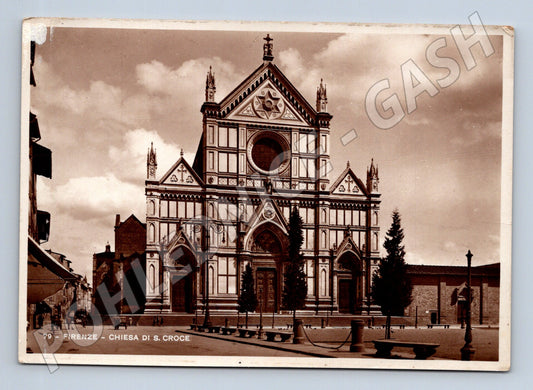 Pohlednice Itálie Florencie kostel Santa Croce (M31950)