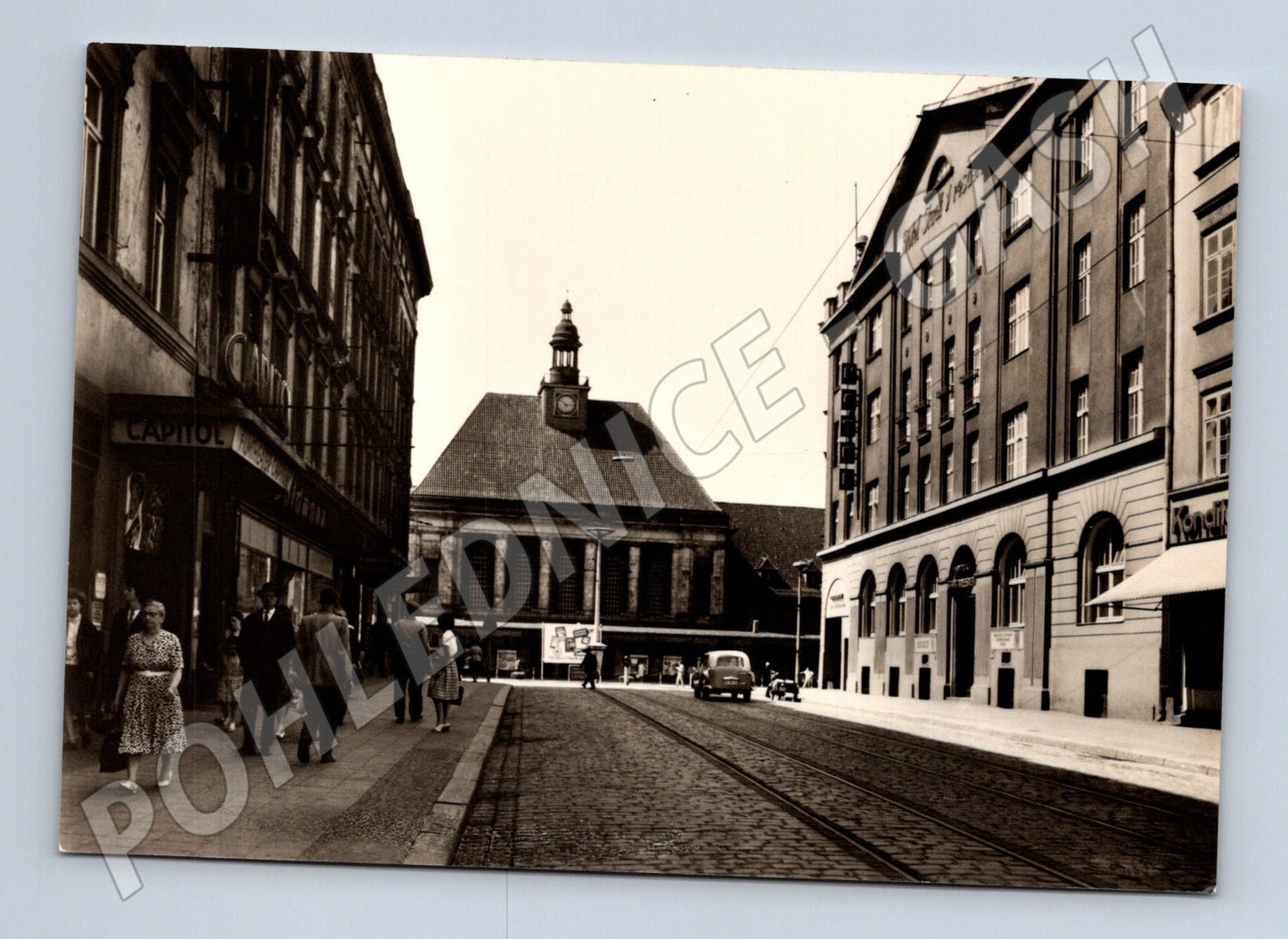 Pohlednice Německo Görlitz Berliner Straße nádraží (M31959)