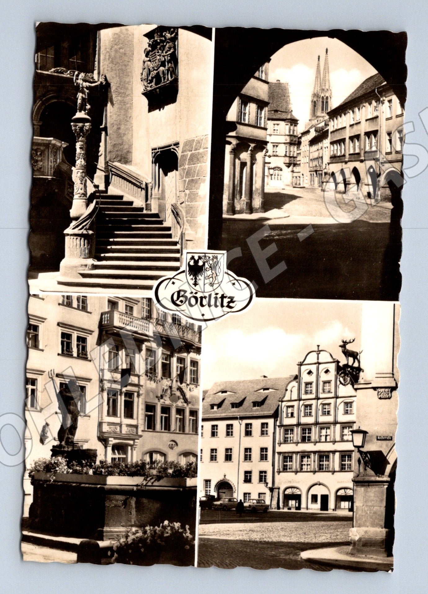 Pohlednice Německo Görlitz multi-view 1966 (M31961)