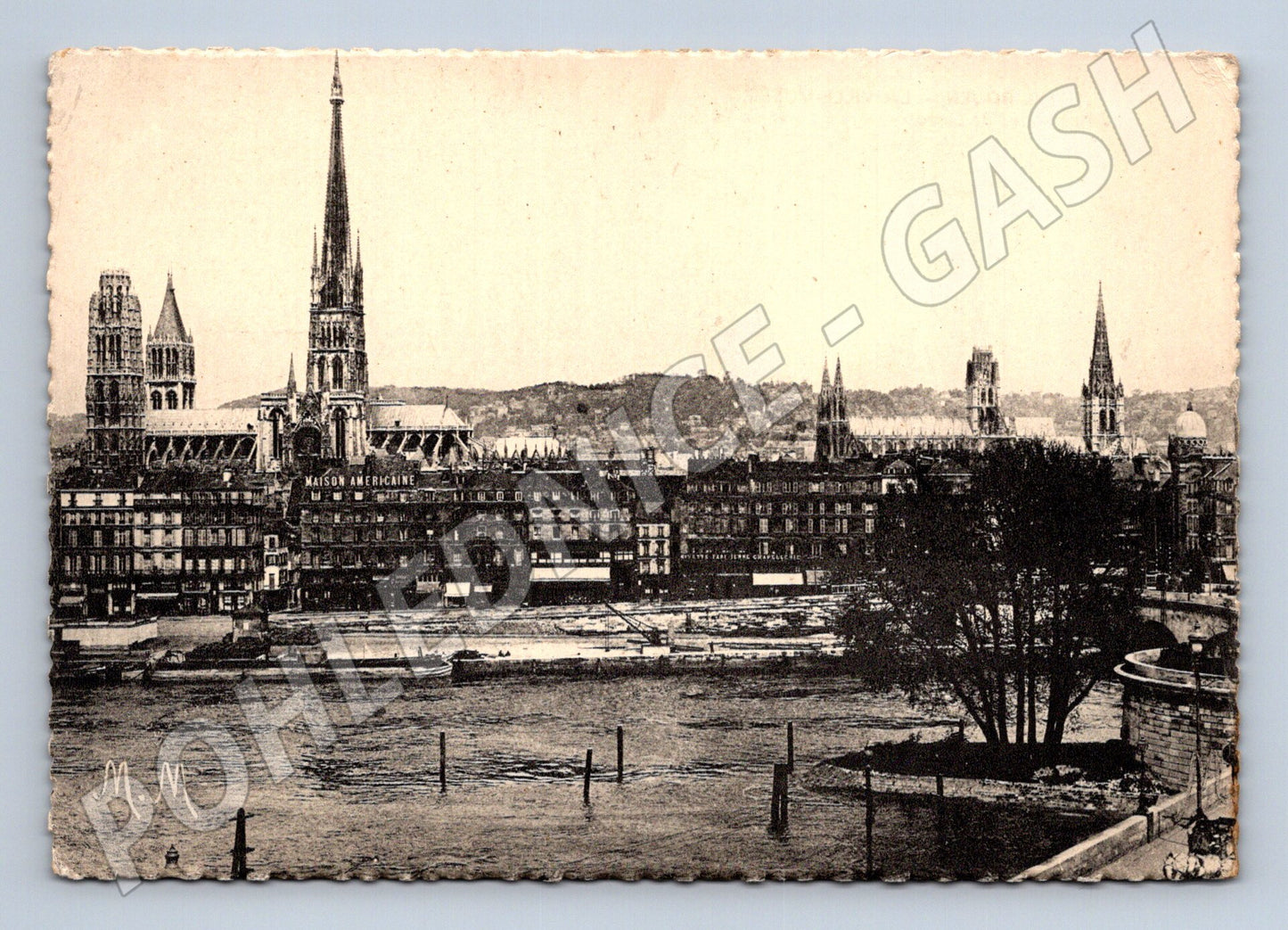 Pohlednice Francie Rouen panorama města (M31965)