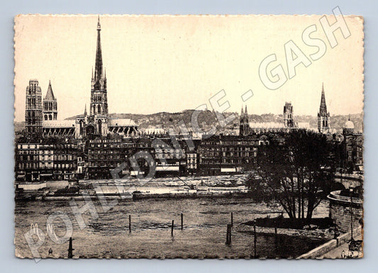 Pohlednice Francie Rouen panorama města (M31965)