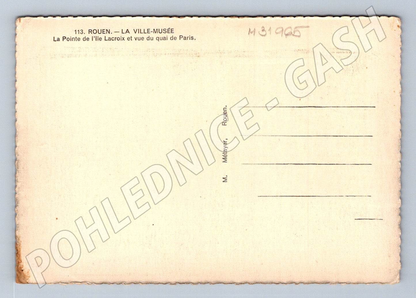 Pohlednice Francie Rouen panorama města (M31965)