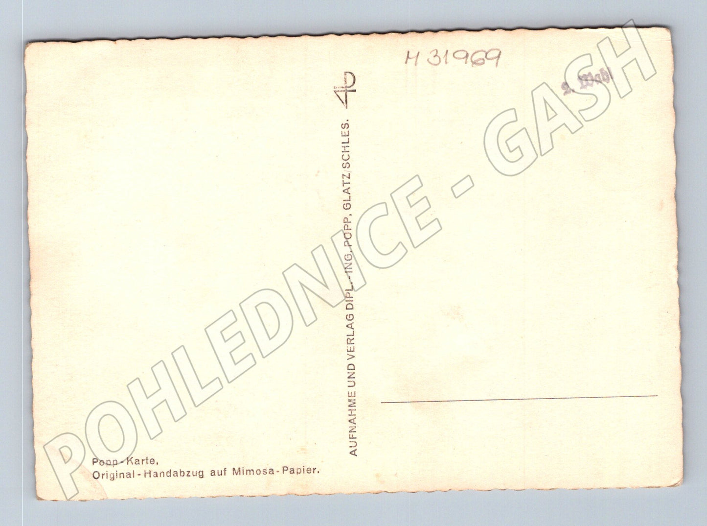 Pohlednice Polsko Glatz Slezsko stromy krajina (M31969)