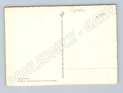 Pohlednice Slezsko horská chata kouřící komín (M31974)