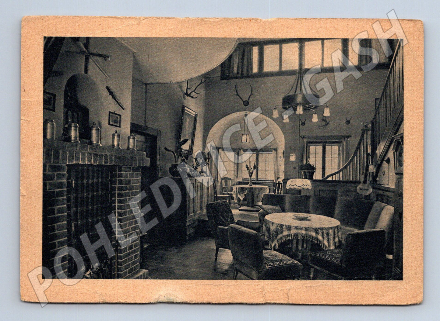 Pohlednice Německo Waldbärenburg interiér (M31977)