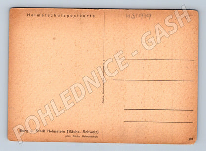 Pohlednice Německo Hohnstein Burg a město (M31979)