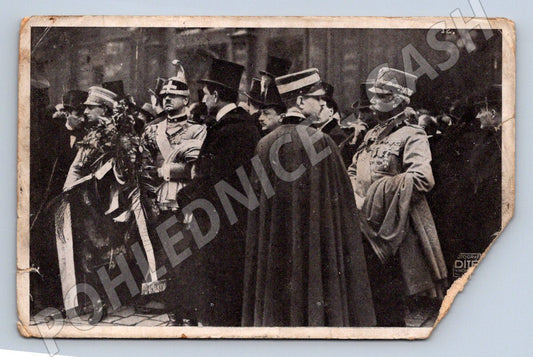 Postcard funeral of legionnaires Italian delegation (M3199)