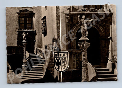 Pohlednice Německo Görlitz Rathaus Treppe 1970s (M31992)
