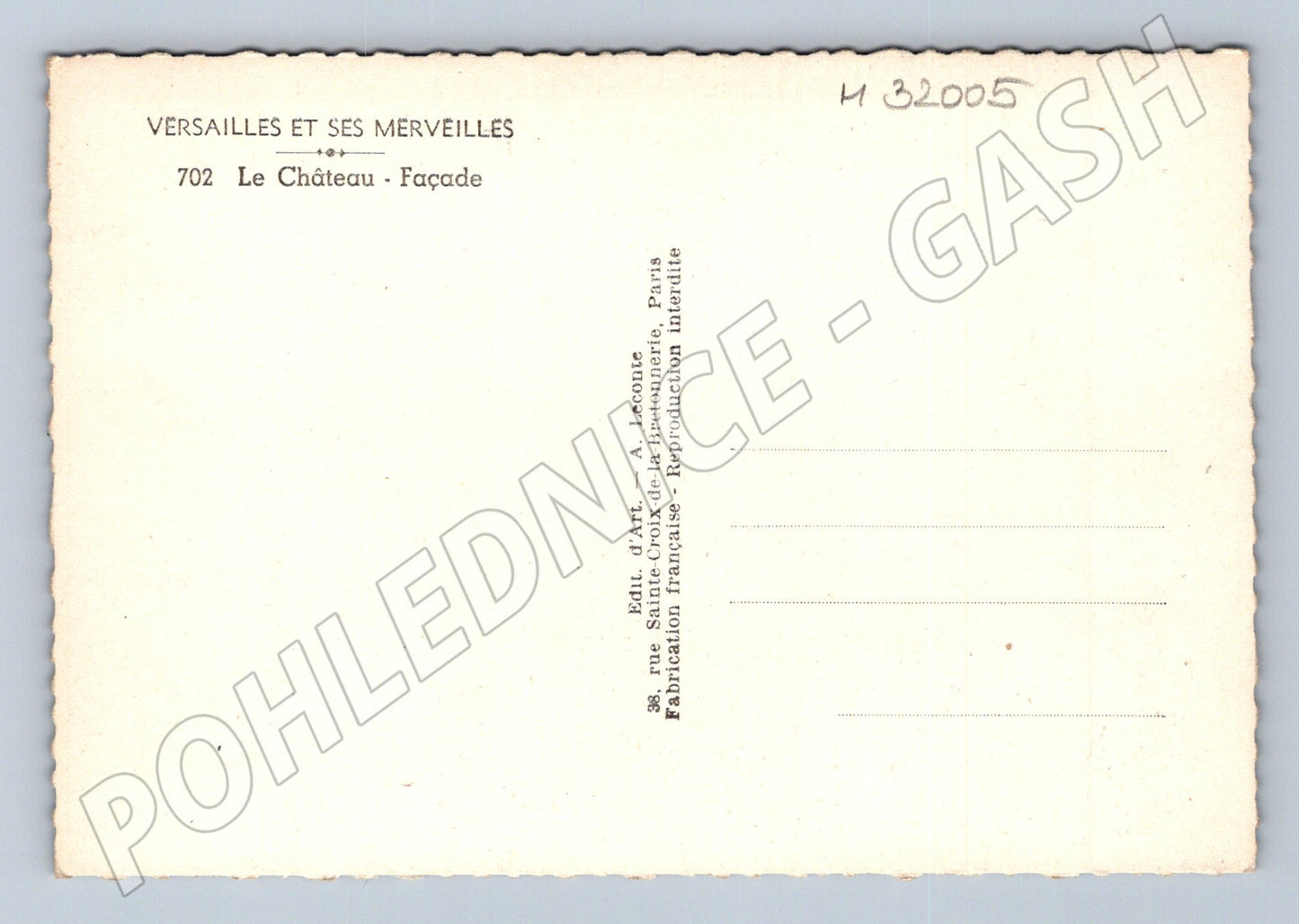 Pohlednice Francie Versailles Le Château - Façade (M32005)